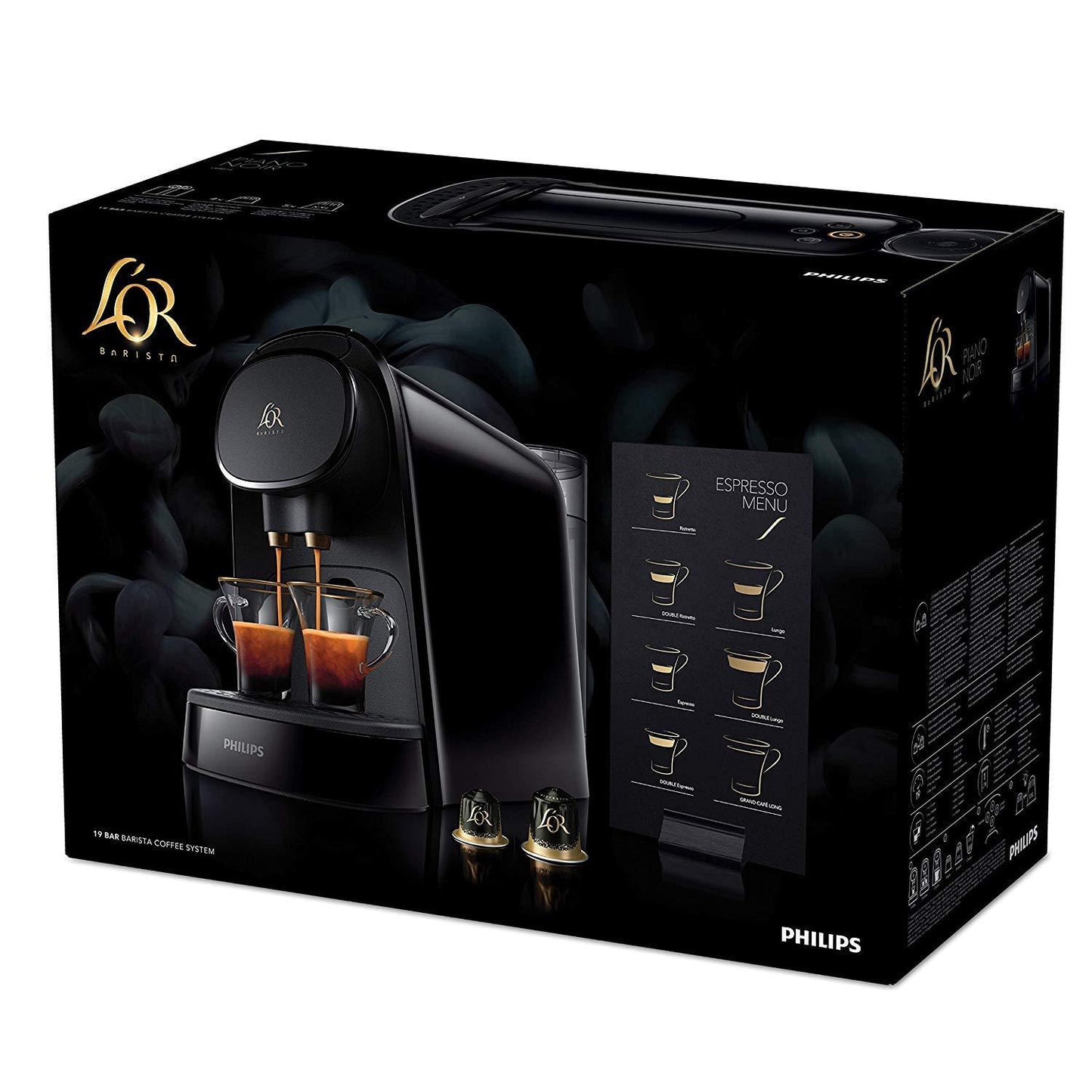 Cafetera de Cápsulas Espresso L'OR Barista LM8012/60