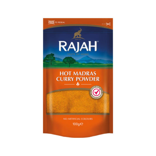 Polvo de Curry, picante Rajah 100 g