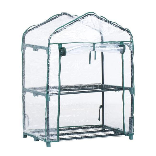 Invernadero estructura acero y funda PVC Biotop 4 bandejas