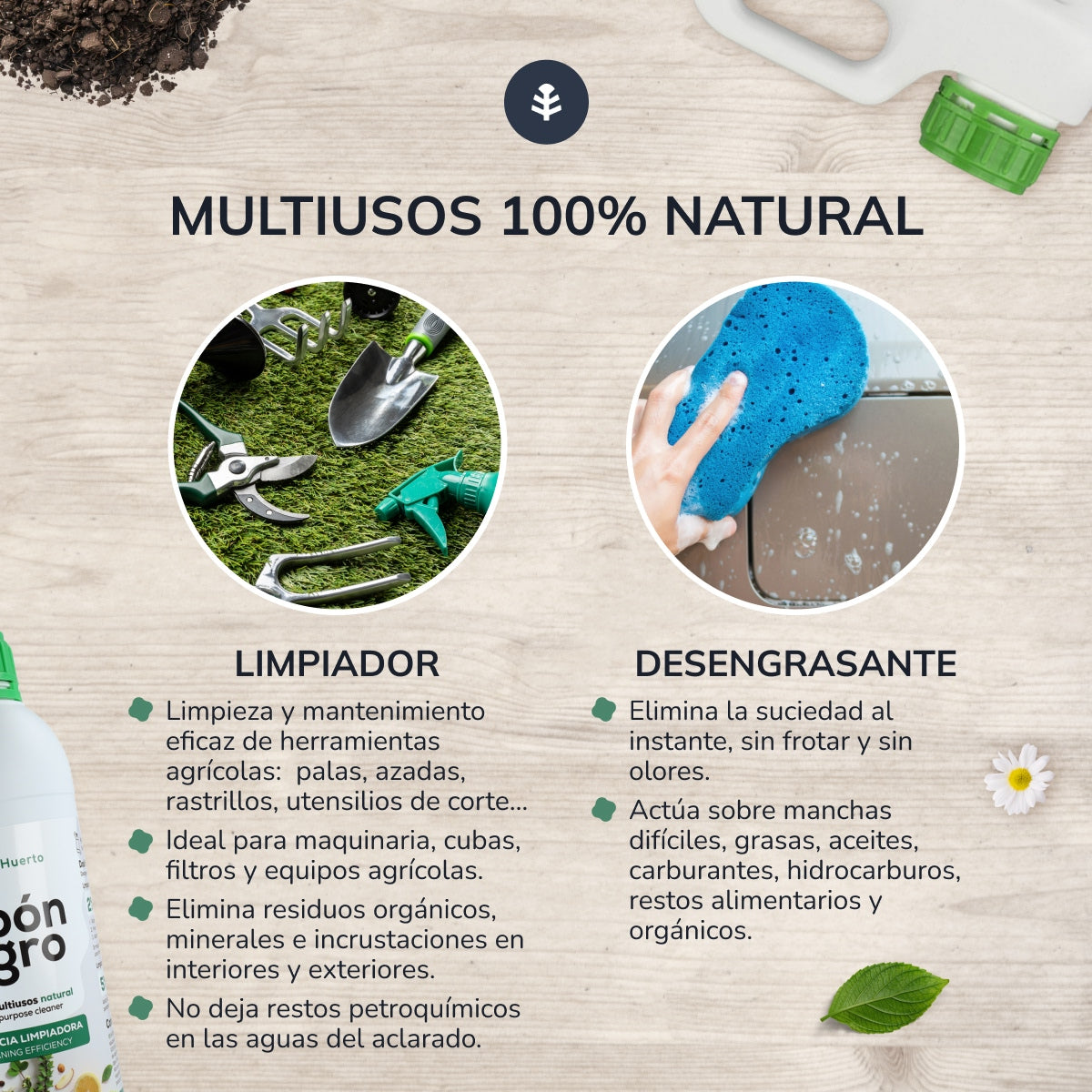 Jabón potásico Negro Planeta Huerto 5 L
