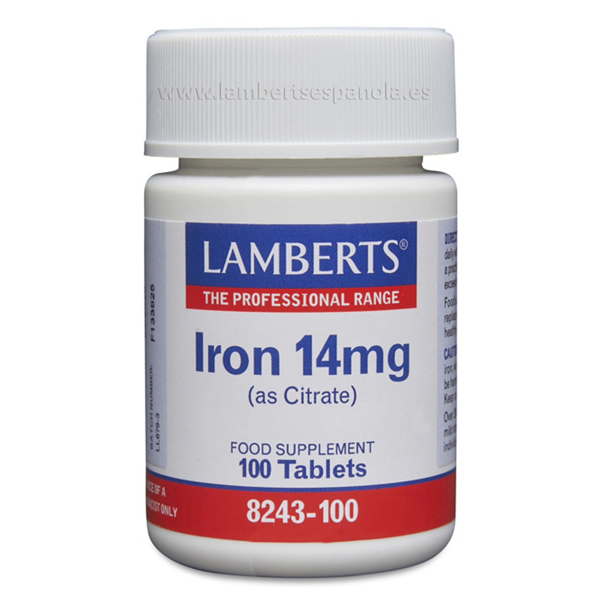 Hierro14 mg Lambert 100 tabletas