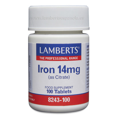 Hierro14 mg Lambert 100 tabletas