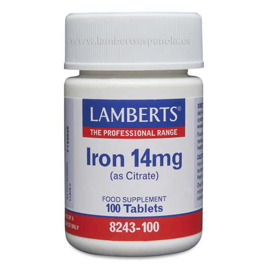 Hierro14 mg Lambert 100 tabletas