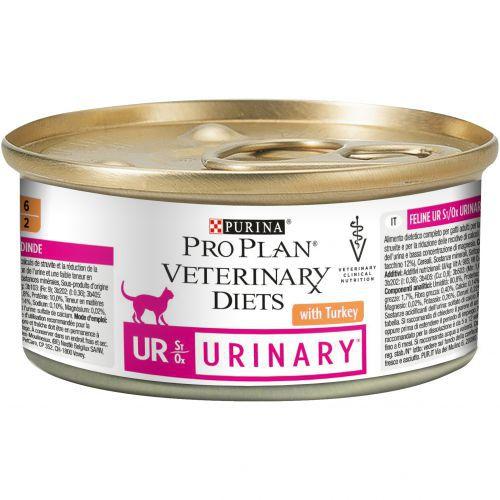 Pro Plan Veterinary Diets Gatos UR Urinary Mousse Pavo 195g