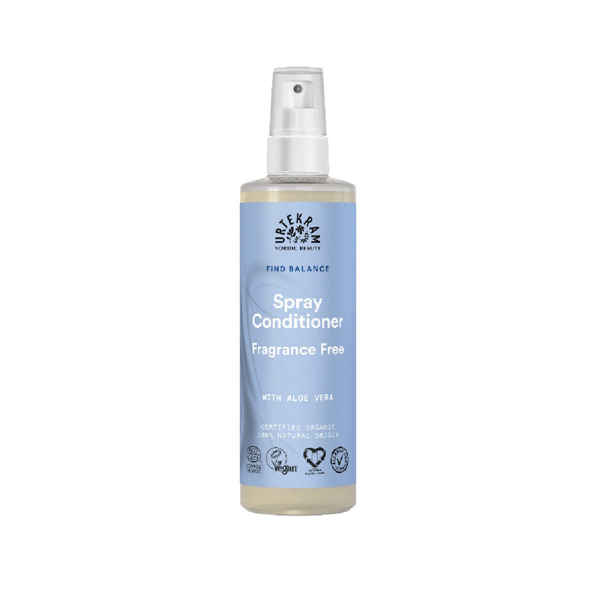 Acondicionador en Spray sin fragancia Urtekram 250 ml