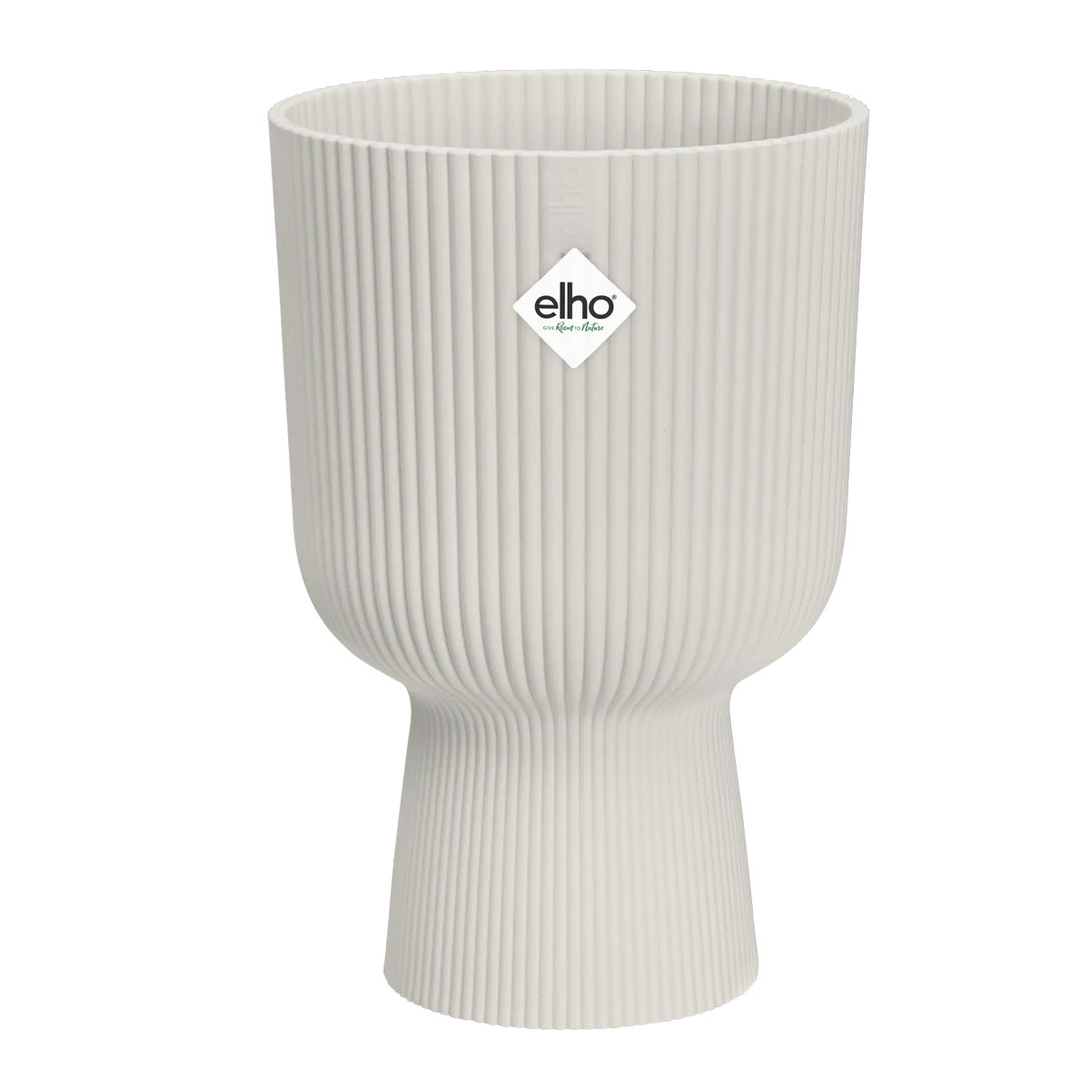 Macetero vibes fold coupe silky white Elho 30 cm