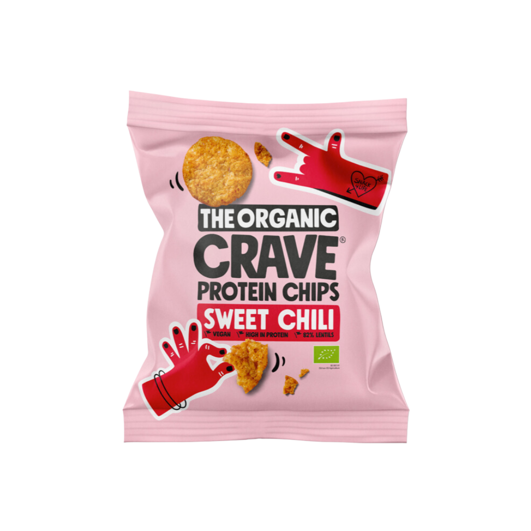 Chips Proteicos de Lentejas Sweet Chili The Organic Crave 30gr