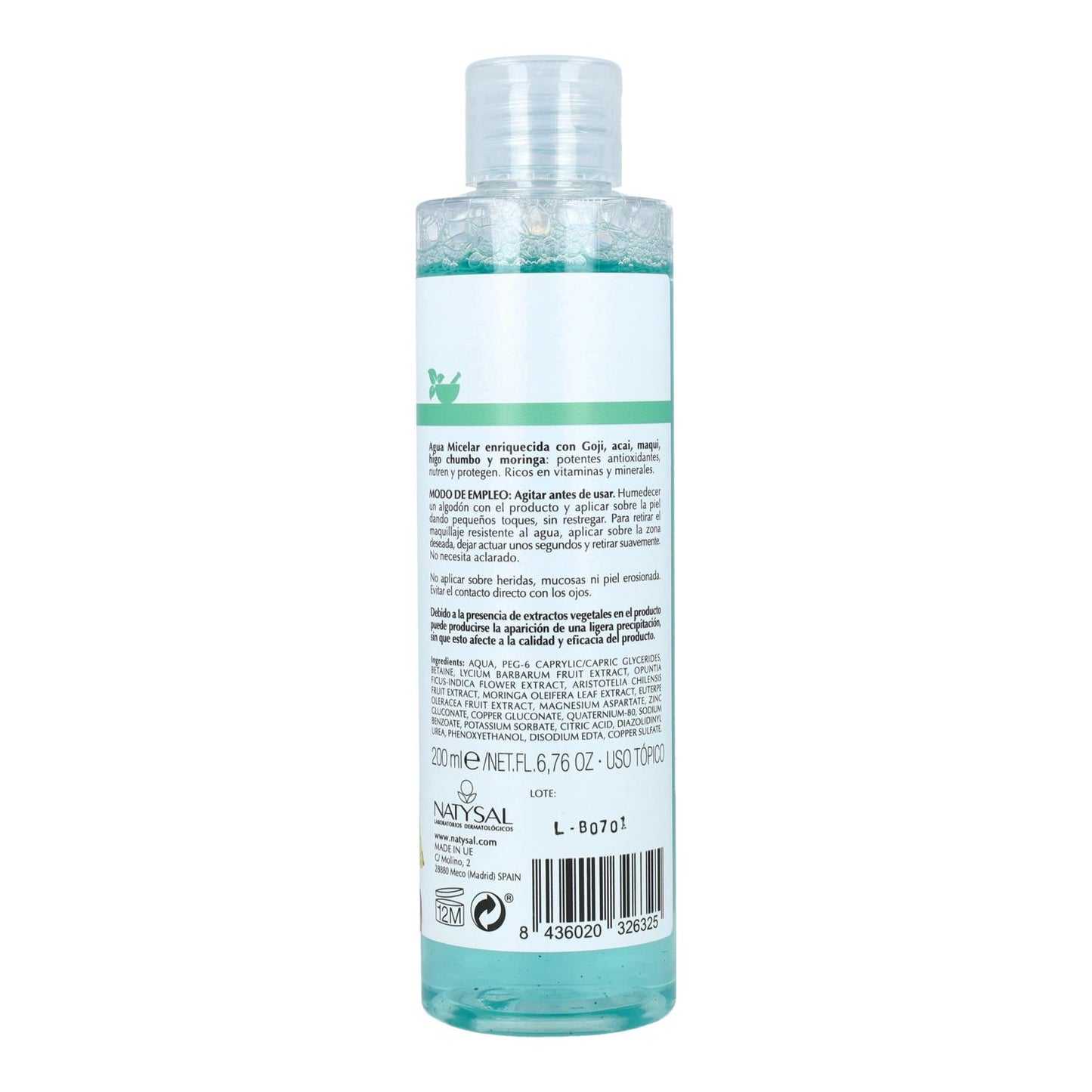 Agua Micelar Natysal 200 ml