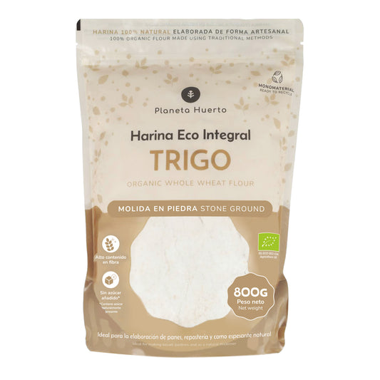 Harina Integral de Trigo Eco Planeta Huerto 800 g