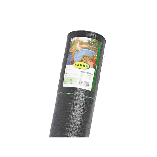 Malla Antihierbas 1,5 x 100 m negra 130 g/m² Faura