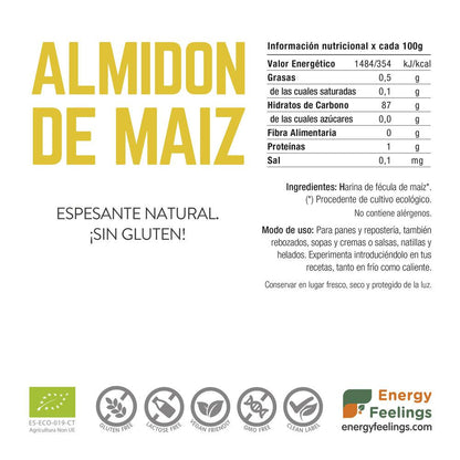 Almidón de maíz Espesante natural Energy Feelings 1kg