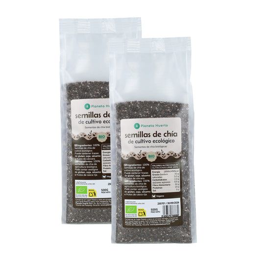 Pack 2x Semilla de chía ECO Planeta Huerto 500 g