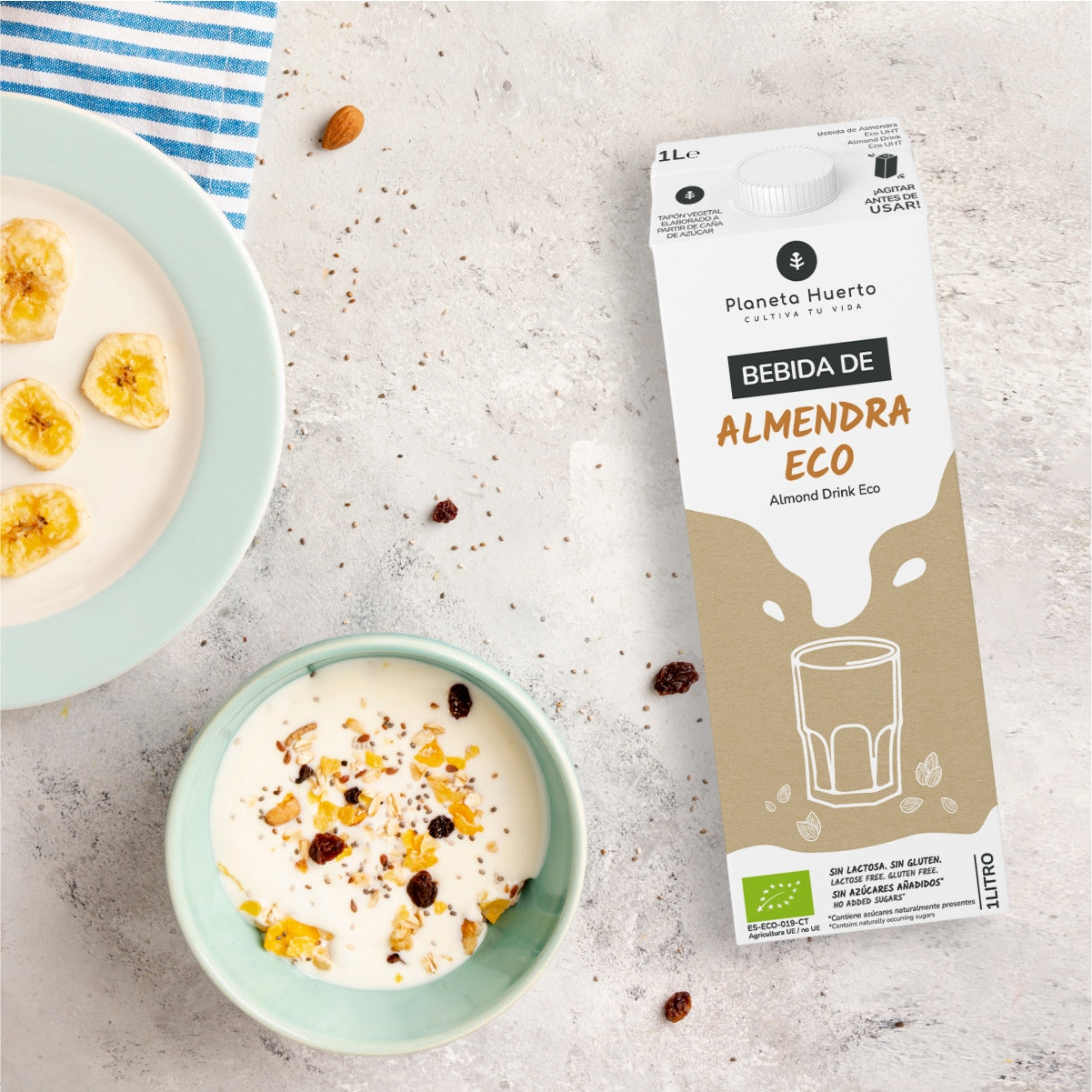 Pack 6x Bebida de Almendra Eco Planeta Huerto 1L