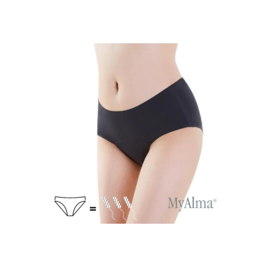 Braga  menstrual sin costuras color negro talla M My Alma