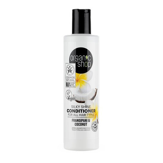 Acondicionador franchipán y coco para todo tipo de cabello, Organic shop, 280 ml