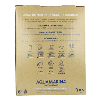 Agua De Mar Hipertónica B&B Aquamarina 3 L.