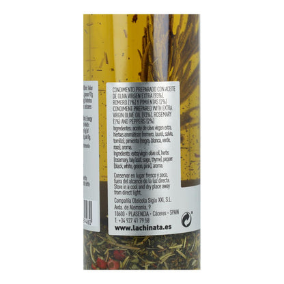 Aceite Condimentado de Romero y Pimienta La Chinata 250ml