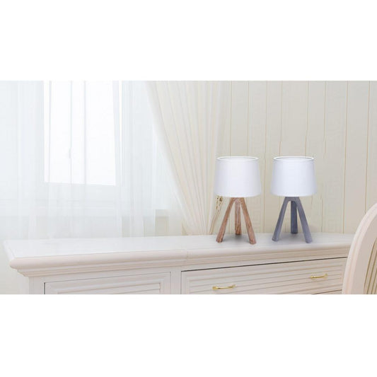 Lampara de mesa de resina Aigostar GRIS
