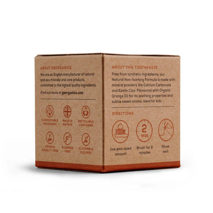 Dentífrico con Aceite de Coco Naranja Georganics 120 ml