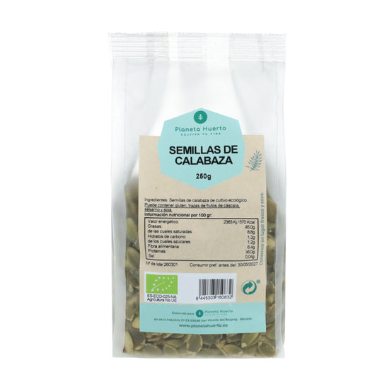 Pipas de calabaza ECO Planeta Huerto 250 g