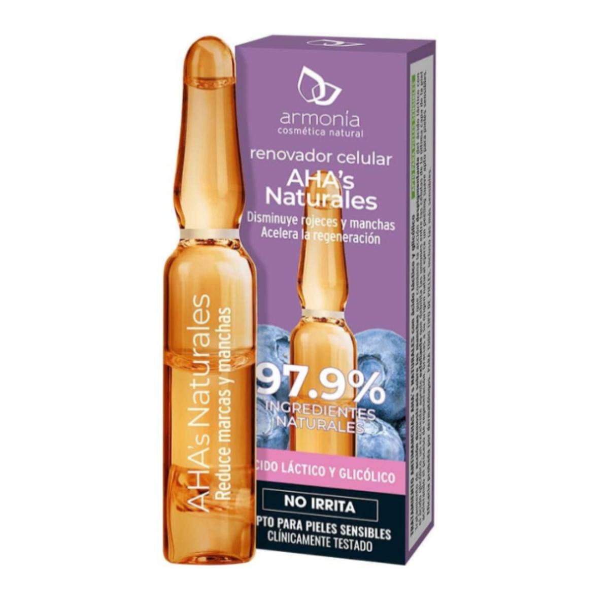 tratamiento aha´s naturales 1ud 2ml.Armonía Cosmética Natural