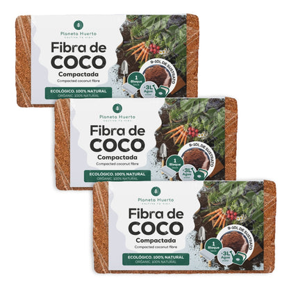 Sustrato Fibra de Coco Planeta Huerto 27 Litros