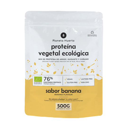 Proteína vegana ECO 76% Banana Planeta Huerto 500 g