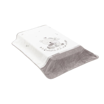 Manta para minicuna de 80x110 cm. Cambrass en varios colores Star Rosa