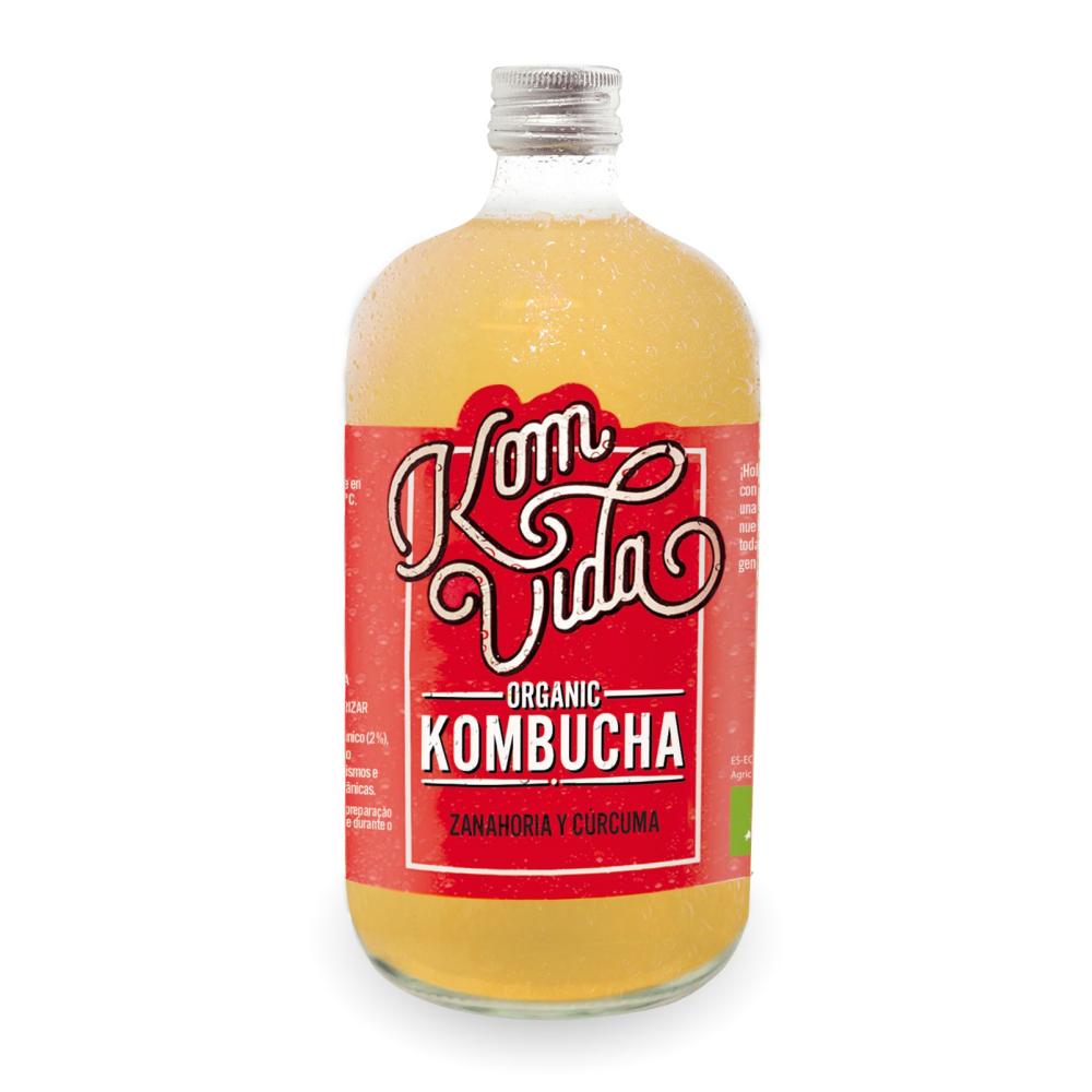 Kombucha de Zanahoria y Cúrcuma Komvida 750 ml