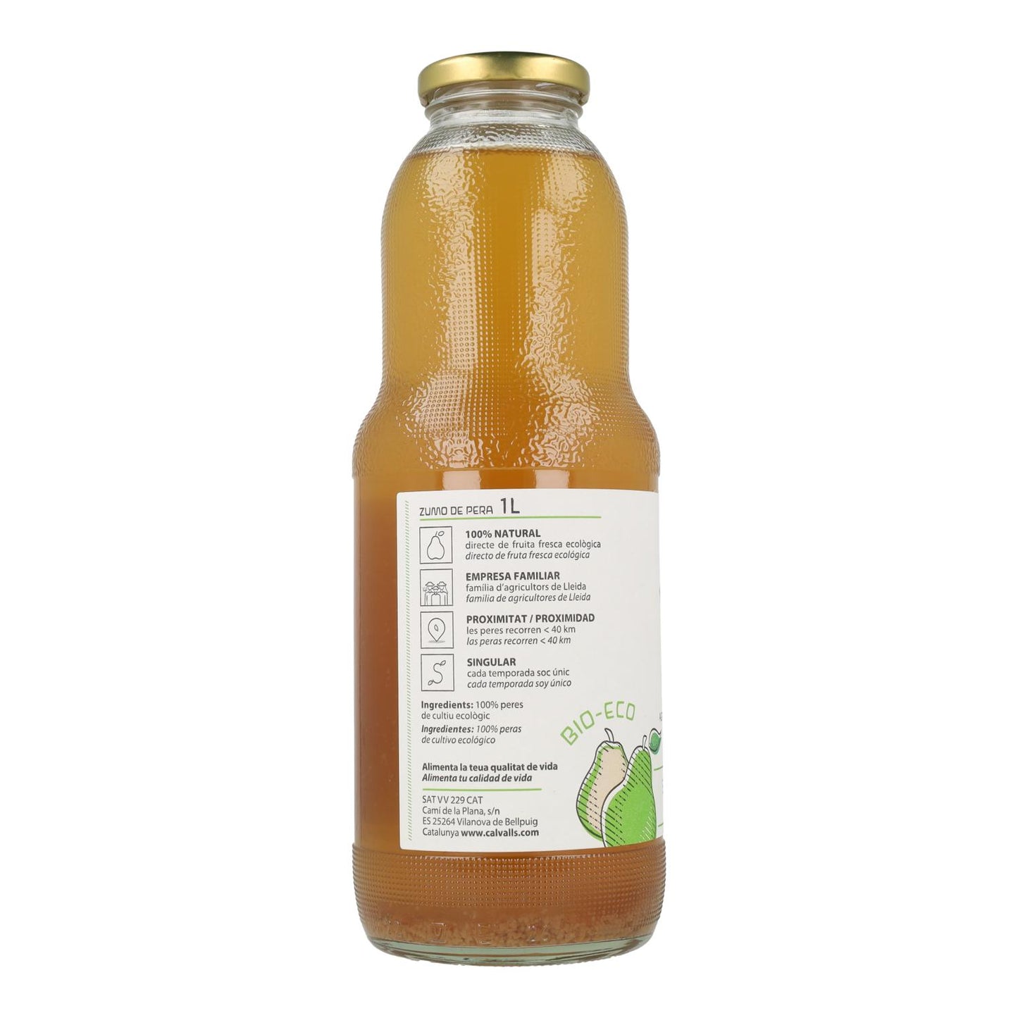 Zumo de Pera ECO Cal Valls