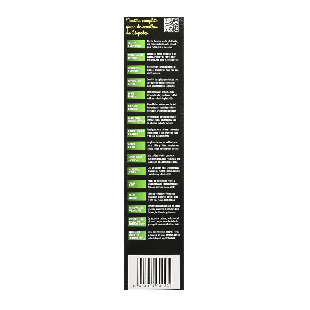 Semillas césped ornamental y resistente Batlle 500 g