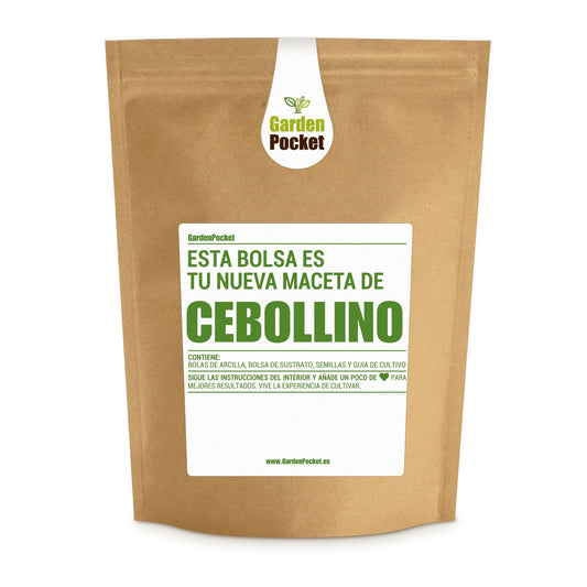 Kit huerto de aromáticas pocket: Cebollino