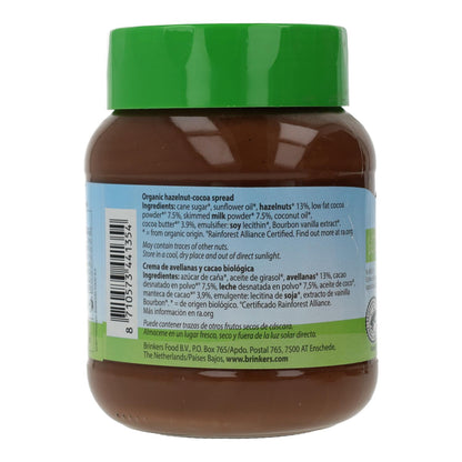 Crema de Chocolate con Avellanas Bio Nuscobio 400 g