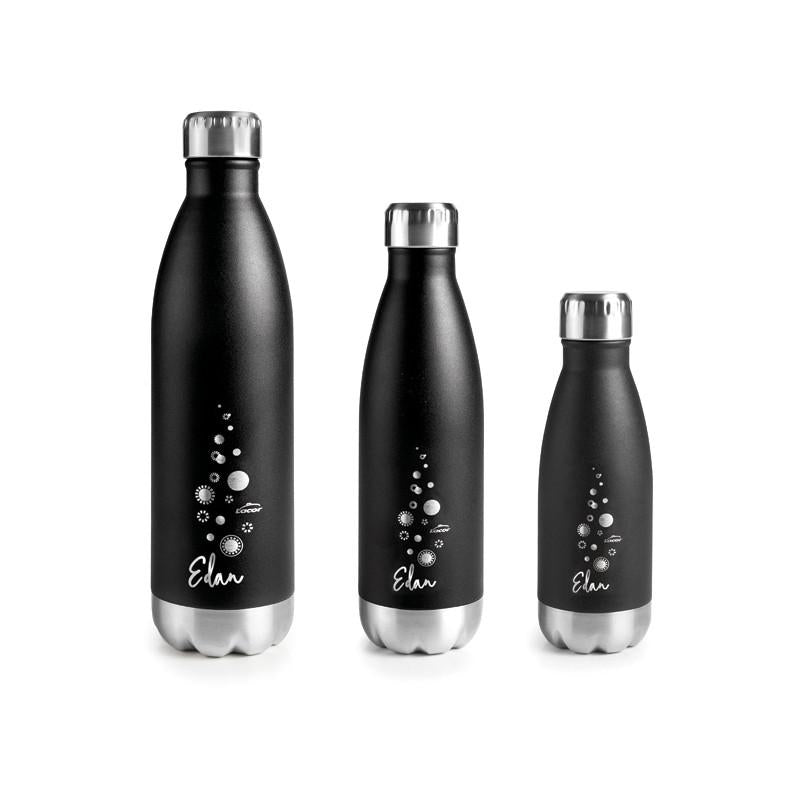 Botella inoxidable Negra Edan