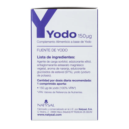 Yodo Complemento Alimenticio 120 comp Natysal