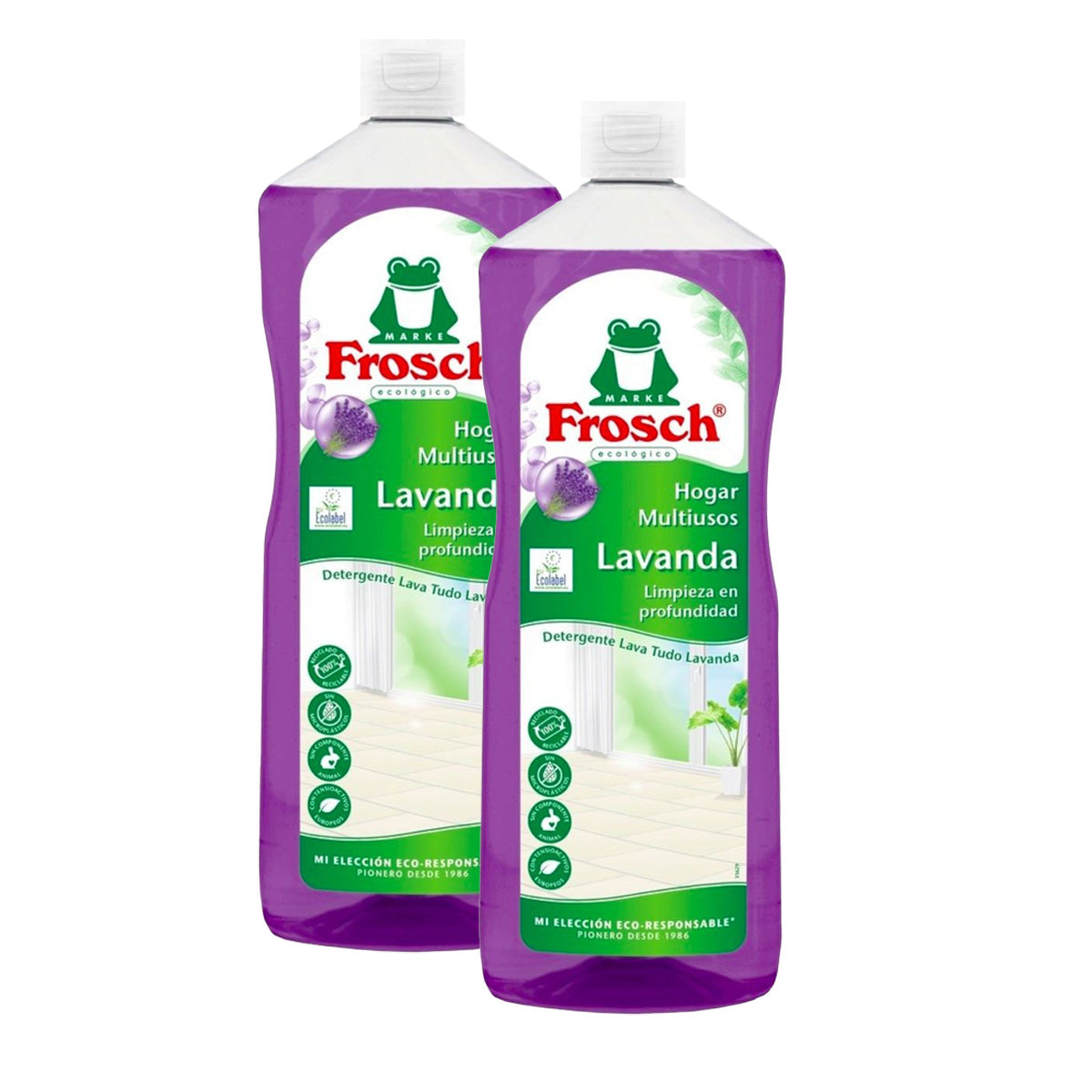 Pack 2x Hogar multiusos lavanda Frosch 1L