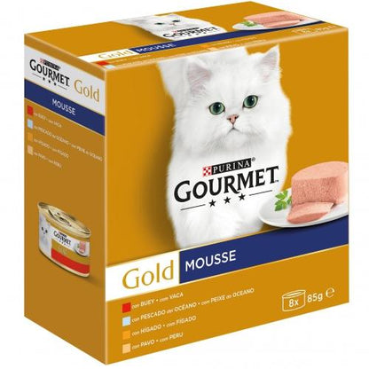 GOURMET GOLD Mousse Surtido Multipack (8x85g)