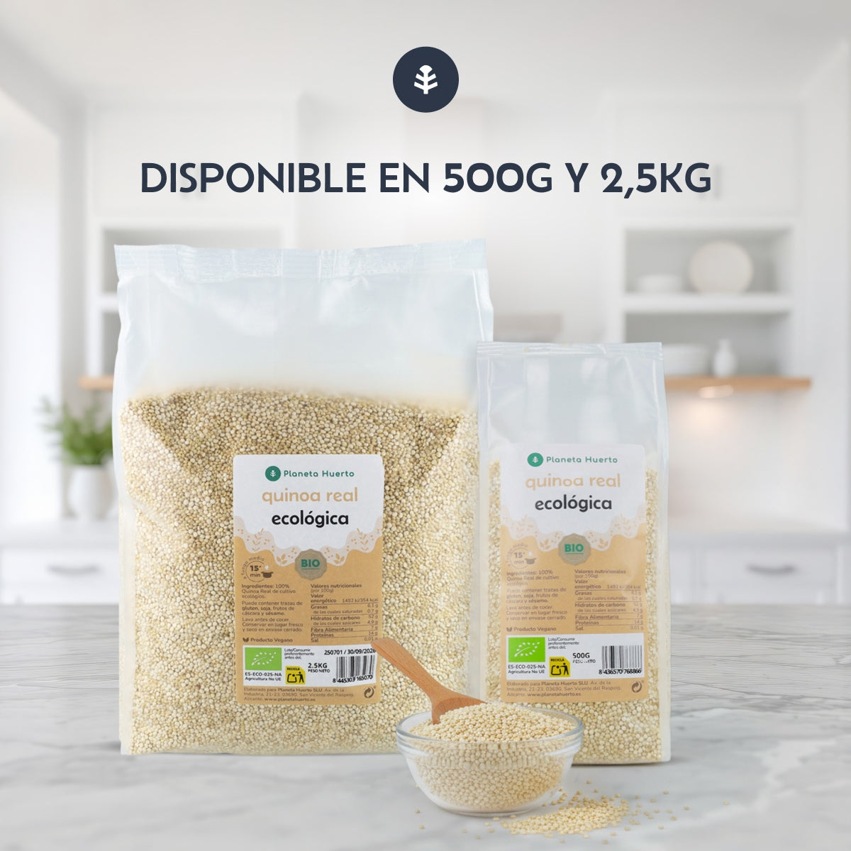 Pack 2x Quinoa Real  ECO Planeta Huerto 500 g