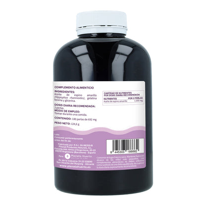 Omega 7 Espino Amarillo Planeta Huerto 180 Perlas