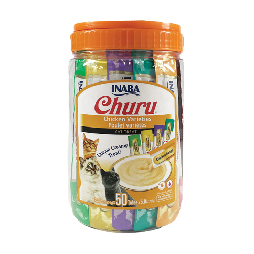 Churu Variedades de pollo Snack cremoso para gatos 50x14 g