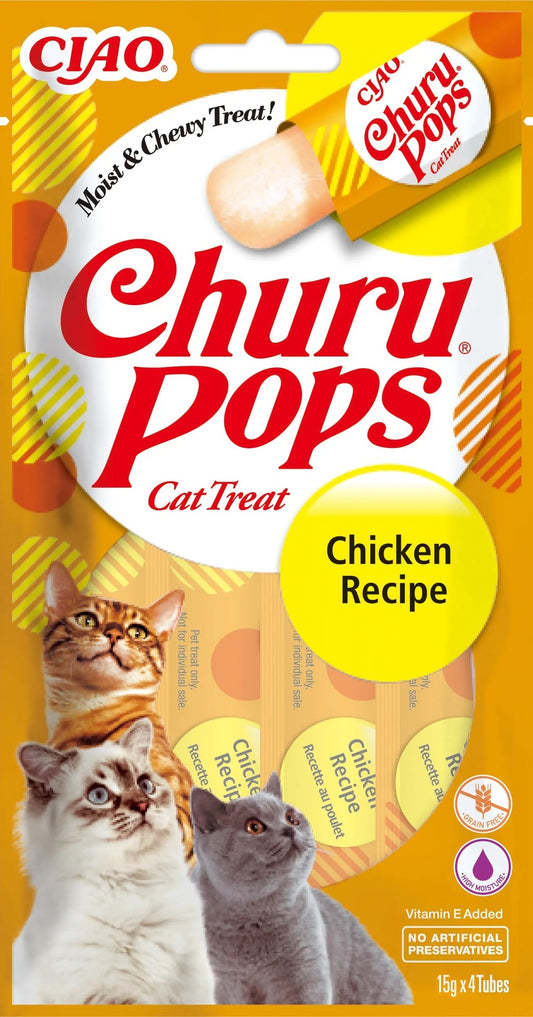 Snack Pops de Pollo para Gatos Churu 4 x 15 g