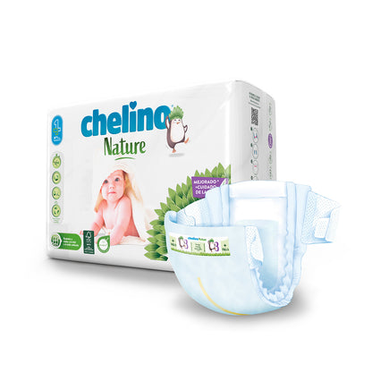 Pack ahorro Pañales T3 4-10 kg Chelino Nature 144 uds