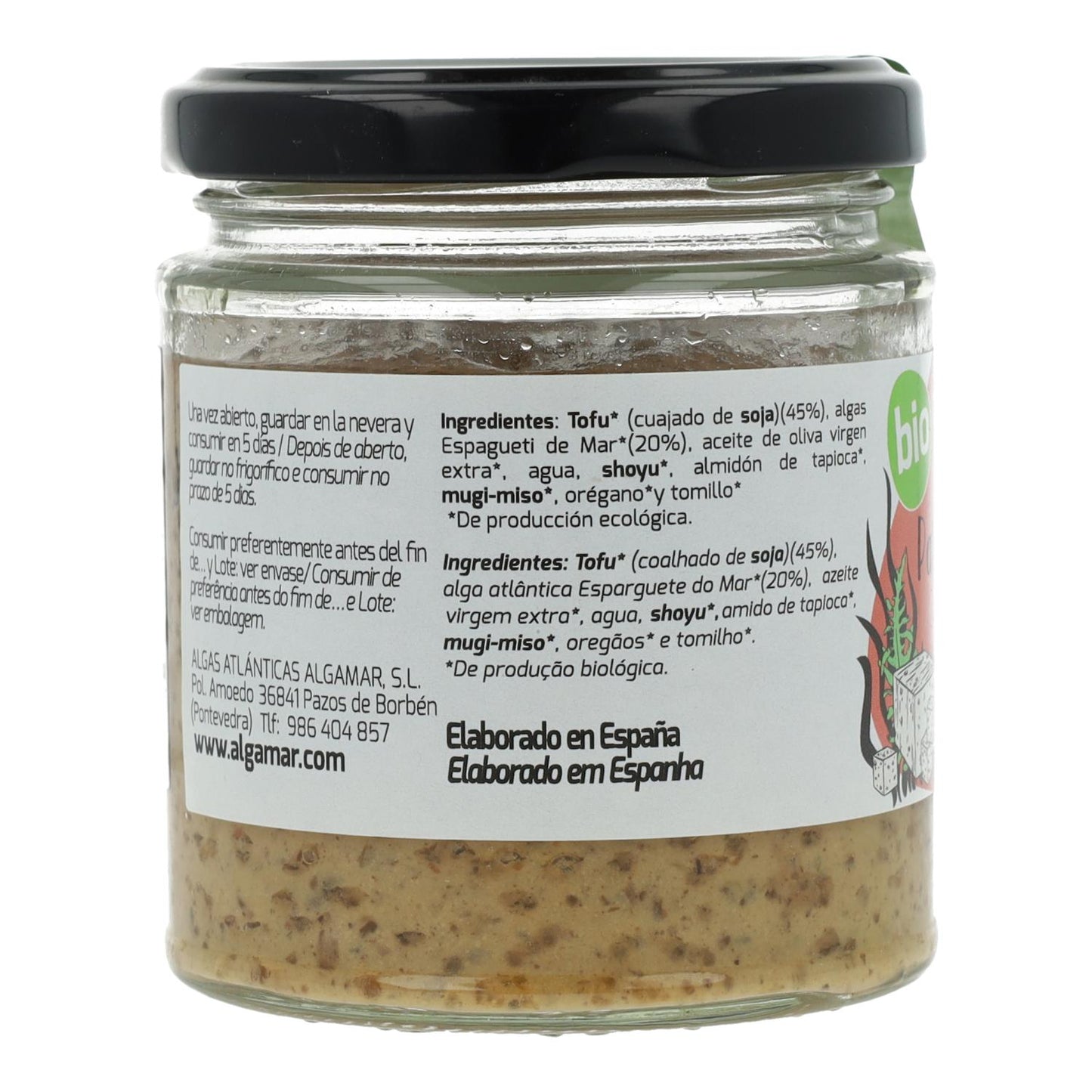 Paté de  Algas Algamar 180 g
