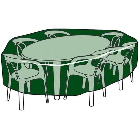 Funda circular  cubre mesas y sillas de polietileno