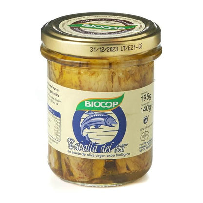 Filetes de Caballa en conserva Bio  Biocop 195 gr