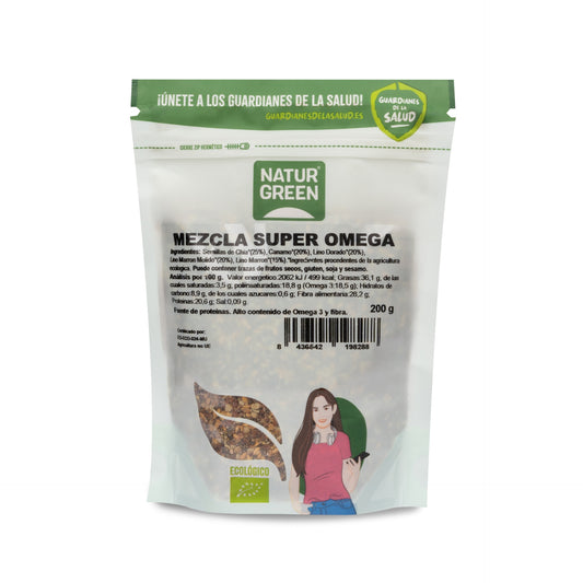 Mezcla de Semillas Súper Omega 3 Naturgreen, 200 g