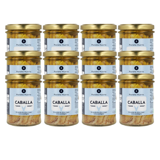 Pack 12x Caballa en aceite de oliva ECO Planeta Huerto 190 g