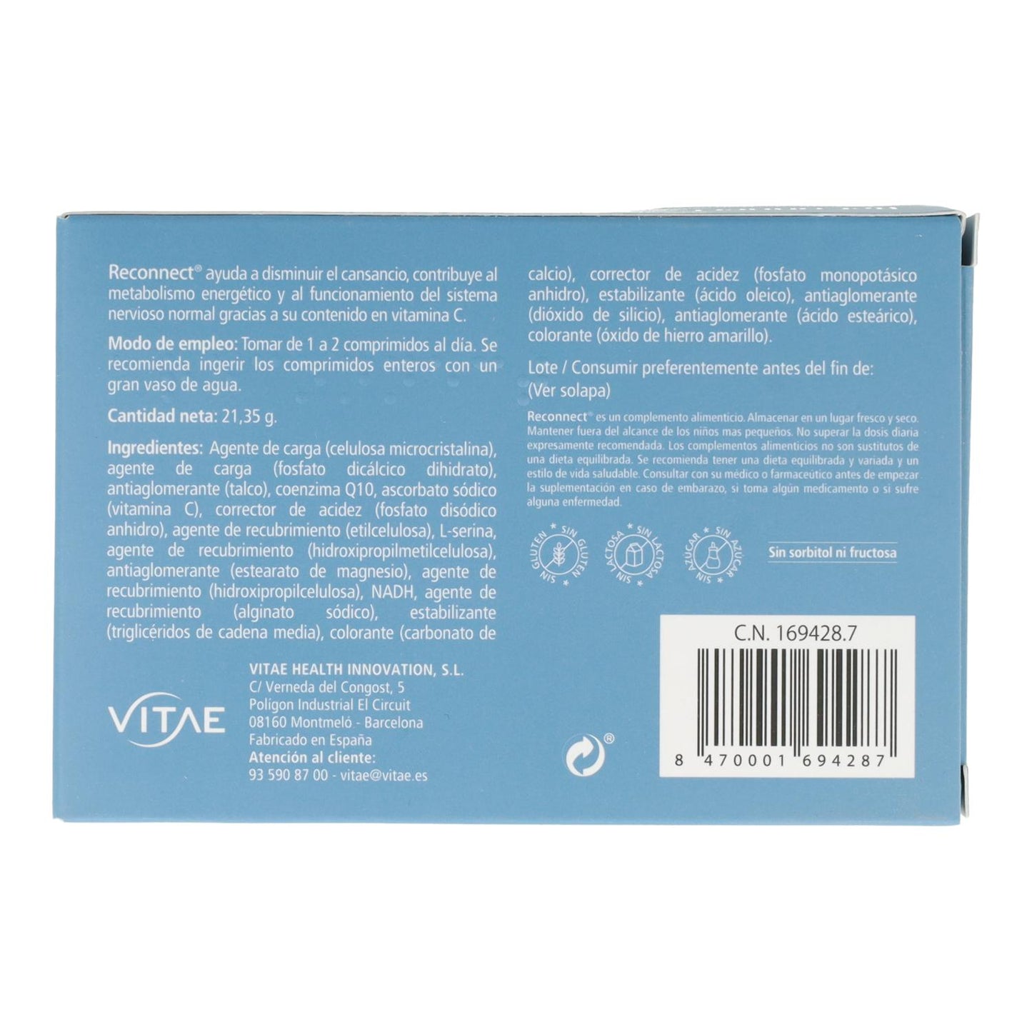 Reconnect  Vitae 30 Compr