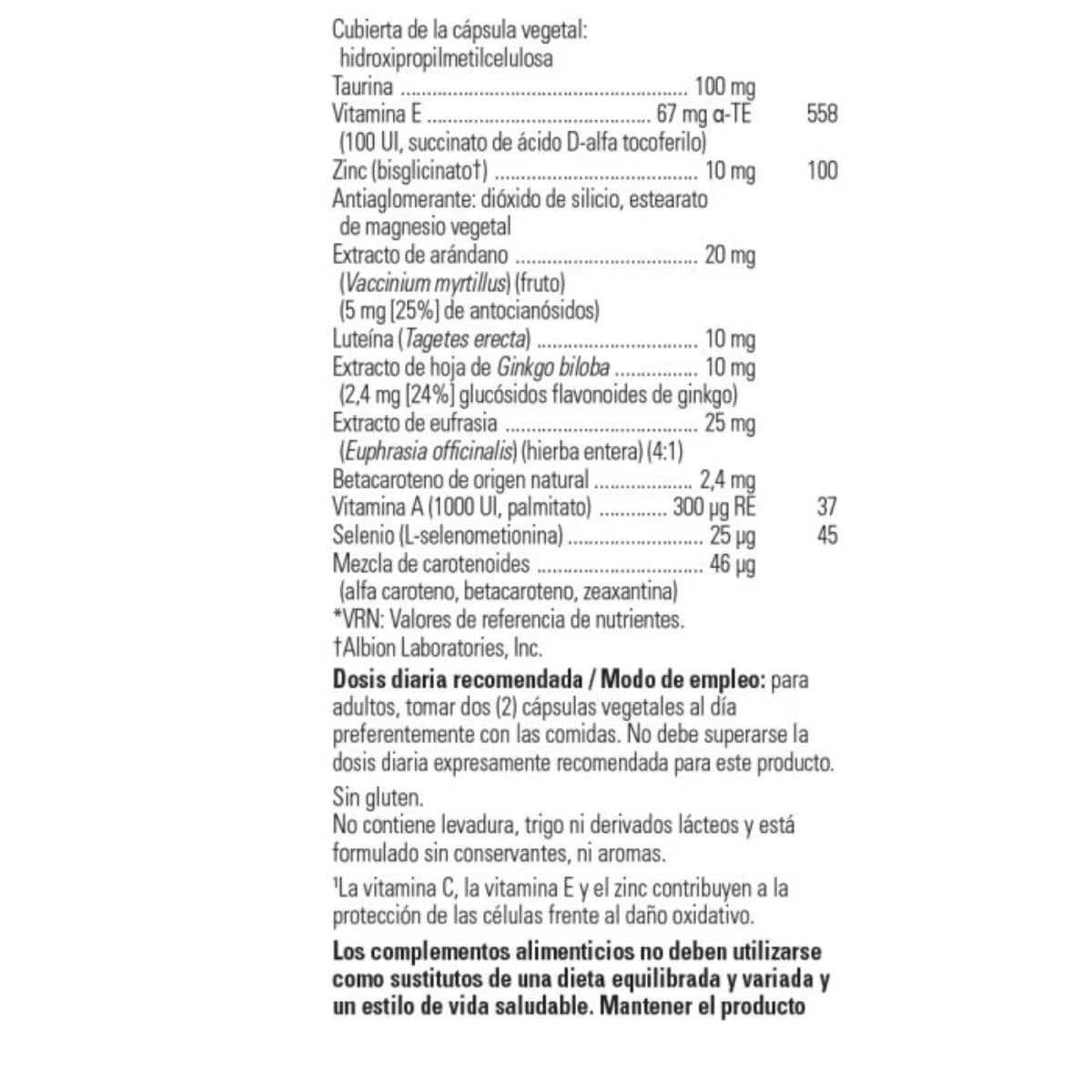 Pack 2x Vision Guard Plus Solgar, 60 cápsulas vegetales