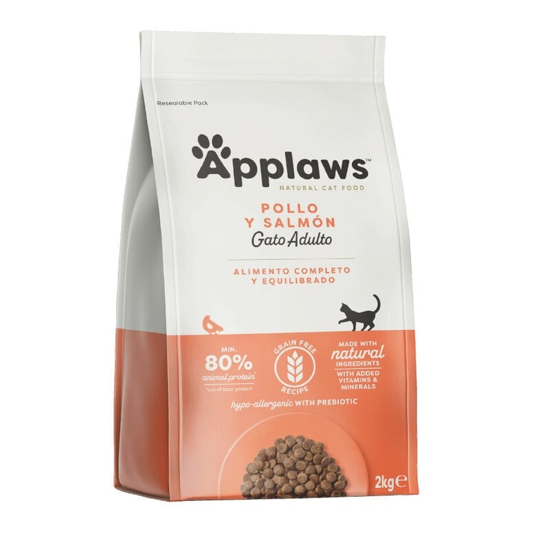 Applaws Cat Dry Adulto Pollo y Salmón 2kg Pienso natural para gatos grain free